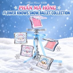 Phấn má hồng FLOWER KNOWS (Hoa Biết) dòng Vũ Điệu Bông Tuyết Snow Ballet 5g 2