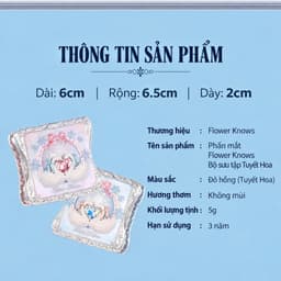Phấn má hồng FLOWER KNOWS (Hoa Biết) dòng Vũ Điệu Bông Tuyết Snow Ballet 5g 4