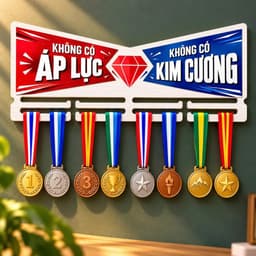 "Bảng Gỗ Treo Huy Chương – Kỷ Niệm Thể Thao Đáng Nhớ và Đam Mê Thể Thao Của Bạn" 2