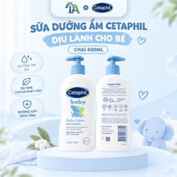 Sữa Dưỡng Ẩm Cetaphil Dịu Lành Cho Bé Chai 400ml 1
