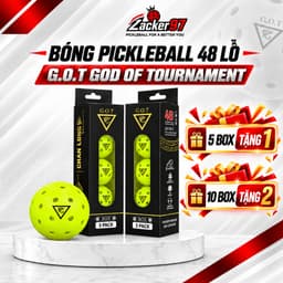 [CHÍNH HÃNG] Bóng Pickleball 48 Lỗ G.O.T God Of Tournament – Bóng Thi Đấu Ngoài Trời, Độ Nảy Chuẩn 1