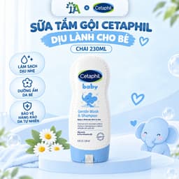 Sữa Tắm Gội Cetaphil Dịu Lành Cho Bé Chai 230ml 1