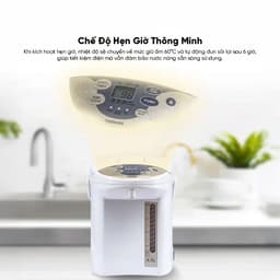 Bình Thủy Điện Toshiba PLK-45SF(WT)VN, 4.5Lit - 700W, Bơm Nước Điện Tử, 3 Mức Giữ Nóng, Hẹn Giờ, Hàng Chính Hãng 4