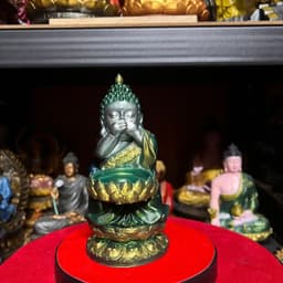 bộ Tượng Phật tam ko Bưng nến in 3D . cao 15 cm 2