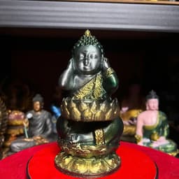 bộ Tượng Phật tam ko Bưng nến in 3D . cao 15 cm 4