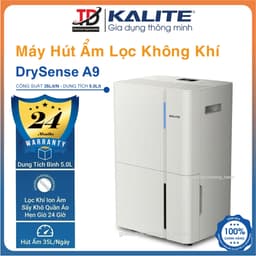 Máy Hút Ẩm Lọc Không Khí Kalite DrySense A9, 35Lit/Ngày, Bình Nước 5Lit, Ion Âm, Sấy Quần Áo, Hẹn Giờ 24H 1