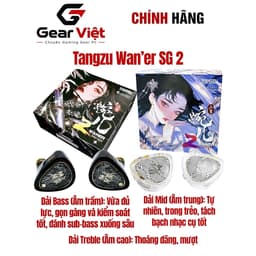 (Gear Việt) Tai nghe nhét tai In Ear IEM Tangzu Wan'er SG 2 bản tiêu chuẩn đen và trắng 1