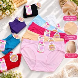 (Hàng loại đẹp)Combo 5 quần-10 quần chip cotton nữ co dãn tốt, mặc chip nữ mặc không lộ viền đẹp 2