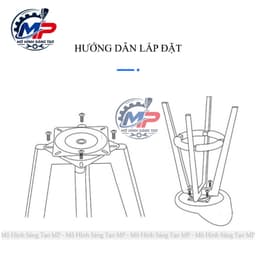 Mâm Xoay 360 Độ Cho Bàn Ghế Nội Thất, Kích Thước 147mm, 192mm, 247mm, 300mm, Mâm Xoay Bàn Tròn, Kệ Xoay, Ghế Xoay  MX-01 2