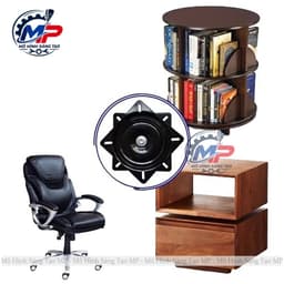 Mâm Xoay 360 Độ Cho Bàn Ghế Nội Thất, Kích Thước 147mm, 192mm, 247mm, 300mm, Mâm Xoay Bàn Tròn, Kệ Xoay, Ghế Xoay  MX-01 3