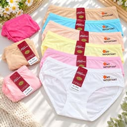 (Hàng loại đẹp)Sét 5 - 10 quần chip nữ, quần lót nữ chất cotton co dãn bốn chiều mềm mát 50-67kg đẹp 4