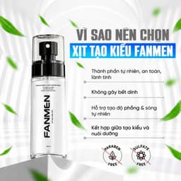 [CHÍNH HÃNG] Xịt tạo kiểu tóc nam FANMEN 100ml hỗ trợ giữ nếp, dưỡng tóc, tạo kiểu nhanh, không rít 2