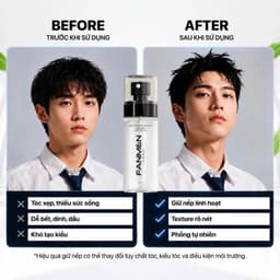 [CHÍNH HÃNG] Xịt tạo kiểu tóc nam FANMEN 100ml hỗ trợ giữ nếp, dưỡng tóc, tạo kiểu nhanh, không rít 5