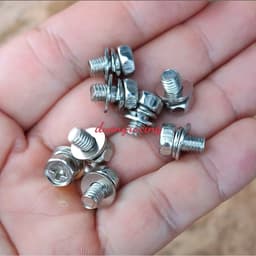 Combo 8 Ốc Đấu Bình Ắc Quy Xe Điện, Xe Máy Chất Liệu Niken Chống Rỉ Sét phụ tùng xe điện 2