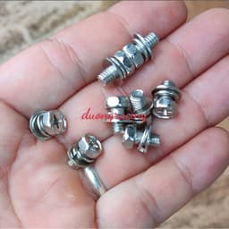 Combo 8 Ốc Đấu Bình Ắc Quy Xe Điện, Xe Máy Chất Liệu Niken Chống Rỉ Sét phụ tùng xe điện 3