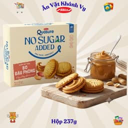 Bánh Quy Không Đường Quasure No Suagar Added Đủ Vị Hộp Lớn 218,5g - 237,5g - HÀNG CHÍNH HÃNG 4