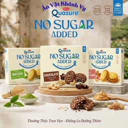 Bánh Quy Không Đường Quasure No Suagar Added Đủ Vị Hộp Lớn 218,5g - 237,5g - HÀNG CHÍNH HÃNG 1