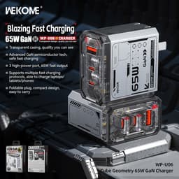 Cốc/ Củ sạc nhanh 65W GaN Wekome WP-U06 và Remax RP-U55/ Cáp 240W 4In1 CB31/ 3 Đầu RC-199th/ 3in1 CB21 (C-C) 1