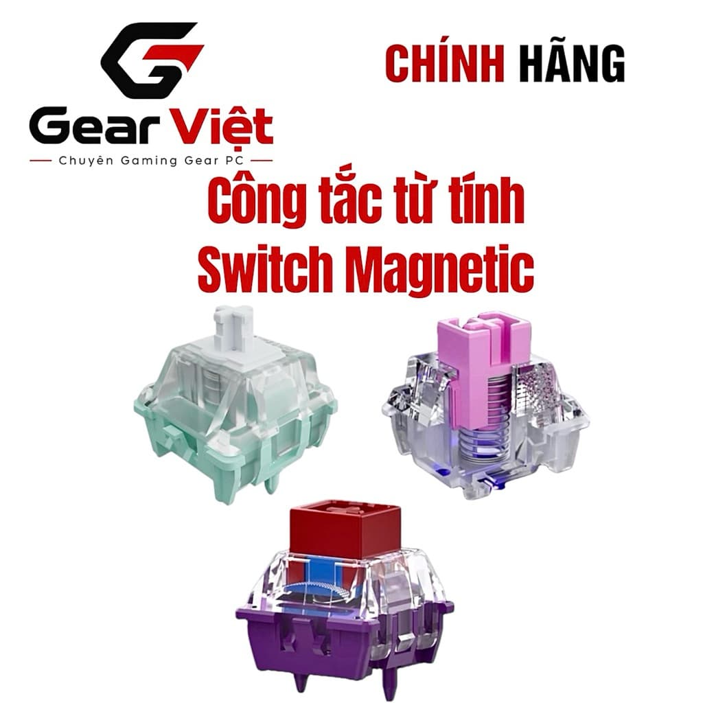 [Chính hãng] Công tắc từ tính switch Gateron Jade Pro, Lekker, Everglide cho phím magnetic AE68, wooting 60he, atk68 G