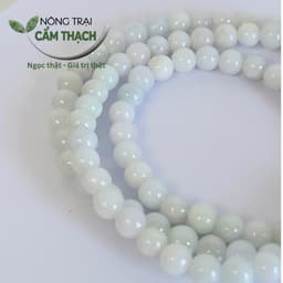 [Nông Trại Cẩm Thạch] Chuỗi Quấn Tay Ngọc Cẩm Thạch Phỉ Thúy Phớt Xanh Tím Tự Nhiên Type A Kèm kiểm định, hạt 6mm - 8699 4