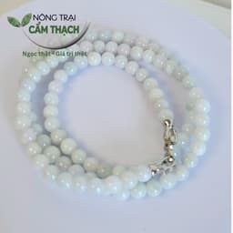 [Nông Trại Cẩm Thạch] Chuỗi Quấn Tay Ngọc Cẩm Thạch Phỉ Thúy Phớt Xanh Tím Tự Nhiên Type A Kèm kiểm định, hạt 6mm - 8699 5