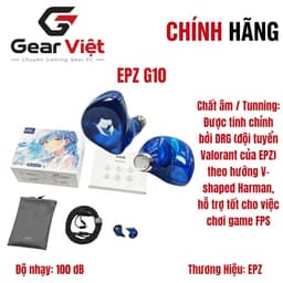(Gear Việt) Tai nghe có dây EPZ G10 HIFI Music IEM In Ear Tai nghe khử tiếng ồn Game Type-C 1.7MM / 3.5MM 1