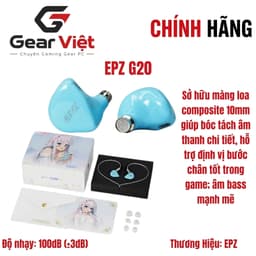 (Gear Việt) Tai Nghe In Ear Gaming EPZ G20 | Gaming - NGHE TẠP | Có Mic 1
