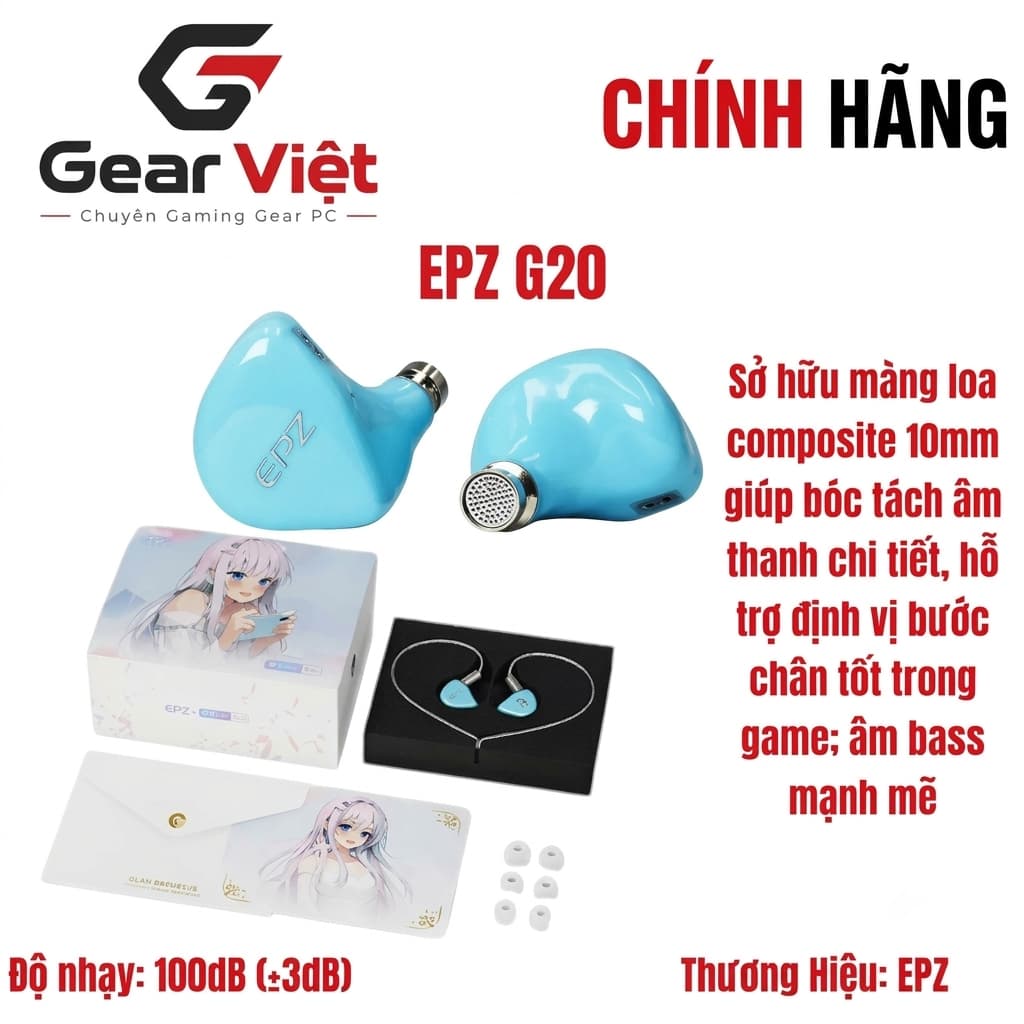 (Gear Việt) Tai Nghe In Ear Gaming EPZ G20 | Gaming - NGHE TẠP | Có Mic