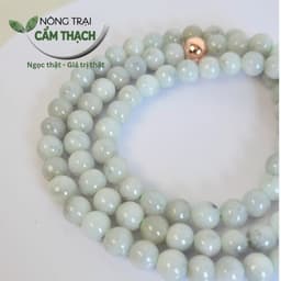 [Nông Trại Cẩm Thạch] Chuỗi Quấn Tay Ngọc Cẩm Thạch Phỉ Thúy Tự Nhiên Type A kèm kiểm định, hạt 7mm - 3235 4