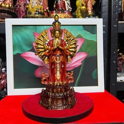 Tượng Phật Quan âm thiên Thủ Thiên nhãn in 3D . cao 31 cm. ( cao cấp) 1