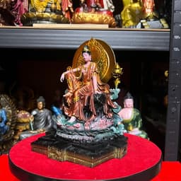 Tượng Quan âm Tự tại cao cấp in 3D . cao 19 cm 2