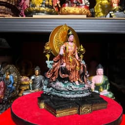 Tượng Quan âm Tự tại cao cấp in 3D . cao 19 cm 3
