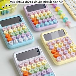Máy tính tiền Casi M-28 và Máy Tính 12 Chữ Số Cỡ Lớn Màu Sắc Xinh Xắn/ Máy Tính Tiền DS-480 8