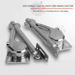 (Bộ 2 Cái) Tay Nâng Đỡ Cánh Tủ Bếp Inox Cao Cấp, Tay Đỡ Cánh Tủ PT-02 1