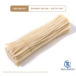 [ Tặng Sách Tập Làm Bông] Kẽm Nhung Làm Hoa Dày 8mm Siêu Khít  Lông Mịn Không Rụng Màu Pastel DIY 9