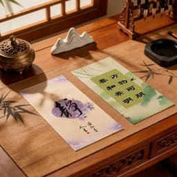 Giấy Xuyến Chỉ Viết Chữ Thư Pháp Hán Việt Bán Sinh Bán Thục 4