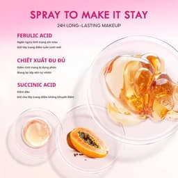 Xịt khoá nền SEA MAKEUP Setting Spray tạo hiệu ứng căng bóng, dưỡng ẩm lâu trôi và hiệu quả lì mịn 40ml/100ml 9