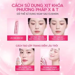Xịt khoá nền SEA MAKEUP Setting Spray tạo hiệu ứng căng bóng, dưỡng ẩm lâu trôi và hiệu quả lì mịn 40ml/100ml 5