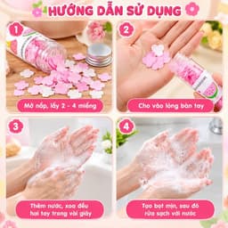 (cây)Xà phòng giấy tiện lợi độc đáo dễ mang theo người 7