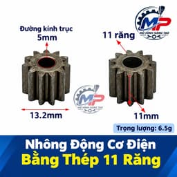 Bánh Răng Kim Loại Truc 3mm, 3.17mm, 4mm, 5mm, 6mm, cho máy khoan, máy mài BR-01 7