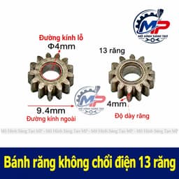 Bánh Răng Kim Loại Truc 3mm, 3.17mm, 4mm, 5mm, 6mm, cho máy khoan, máy mài BR-01 9