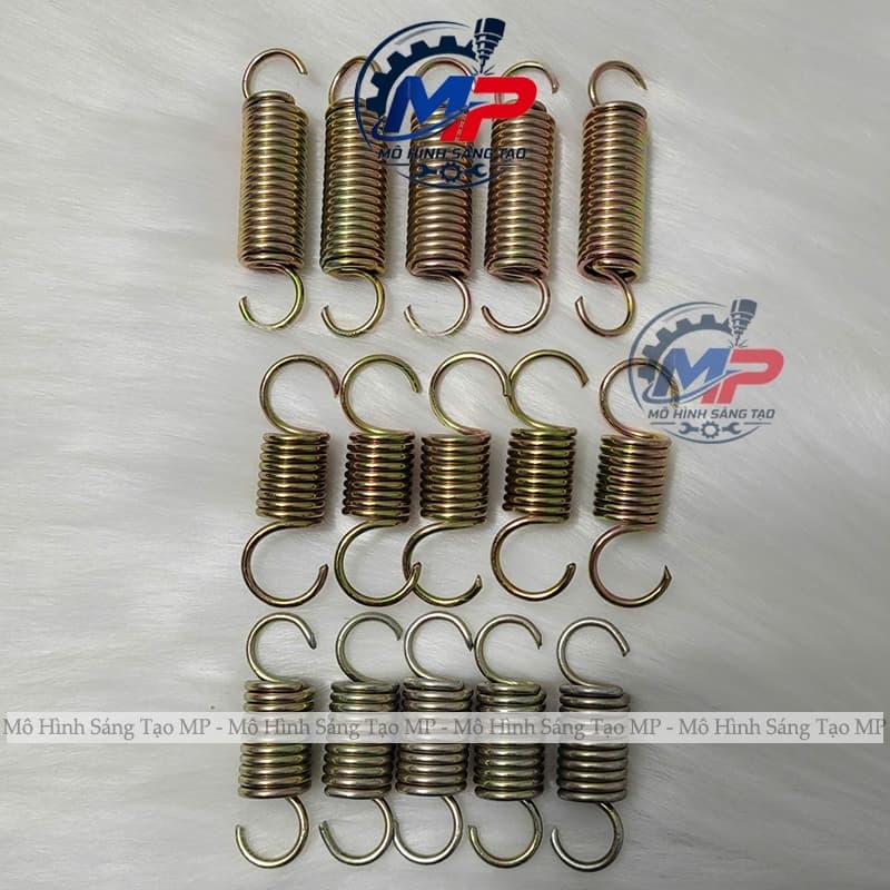 Combo 10 Lò Xo Thay Thế Phi 15mm dài 5cm, 5,5cm và 6,5cm sợi 2mm LX-01