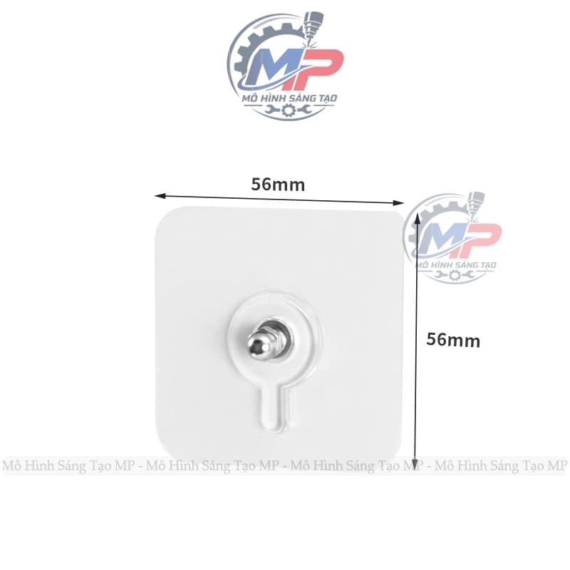 Miếng Dán Ốc Vít Dán Tường 56x56mm Màu Trắng Phụ Kiện Treo Nội Thất PK-03