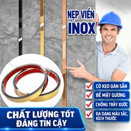 Nẹp Inox Tự Dính Trang Trí Viền Tủ, Bàn, Tường, Góc Vuông, Góc Cong - Bản 10/15/20/25/30/40/50MM 3