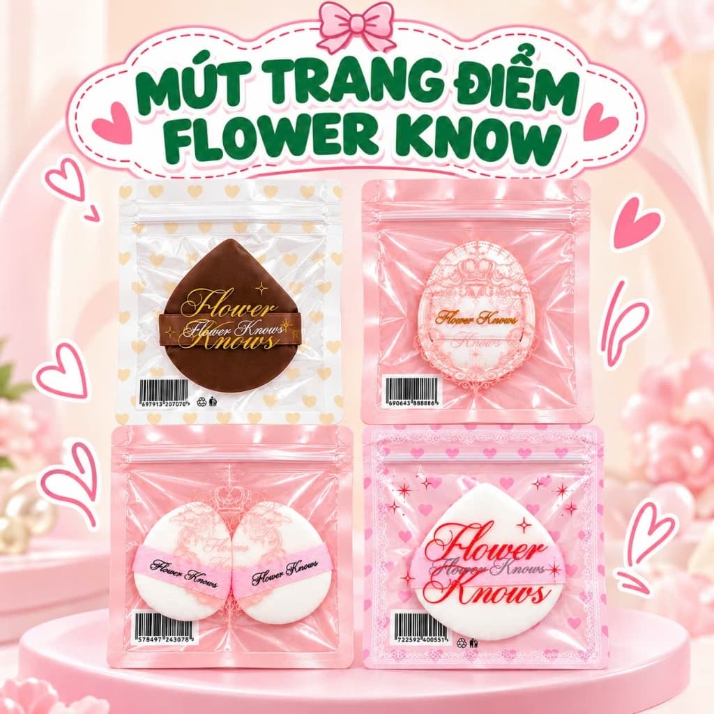 Bông mút FLOWER KNOWS (Hoa Biết) các loại
