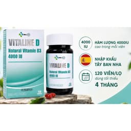 ##VITALINE D3 4000 IU (120 Viên)– Vitamin D3 Hàm Lượng Cao, Dễ Hấp Thu, Dùng Cho Người Trưởng Thành < SHOP GÀ NHÍT 5