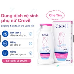 **Crevil ( chai 100mml và 300ml )Dung dịch vệ sinh phụ nữ , chống viêm cân bằng pH>BUNINY SHOP$ 1