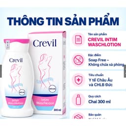 **Crevil ( chai 100mml và 300ml )Dung dịch vệ sinh phụ nữ , chống viêm cân bằng pH>BUNINY SHOP$ 4