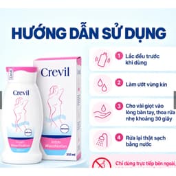 **Crevil ( chai 100mml và 300ml )Dung dịch vệ sinh phụ nữ , chống viêm cân bằng pH>BUNINY SHOP$ 6