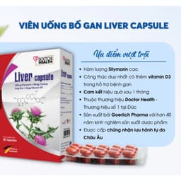 **Liver Capsule Doctor Health.(30 viên) bổ gan,Giải Độc Gan,Mát Gan,Hạ Men Gan,Hỗ Trợ Bệnh Gan> BUNINY SHOP$ 6
